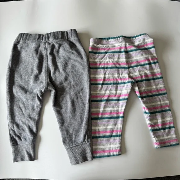 Bundle of Baby Girl Pants Size 12-18 Months Old Navy  Carter’s Gymboree Stripes - Picture 7 of 16